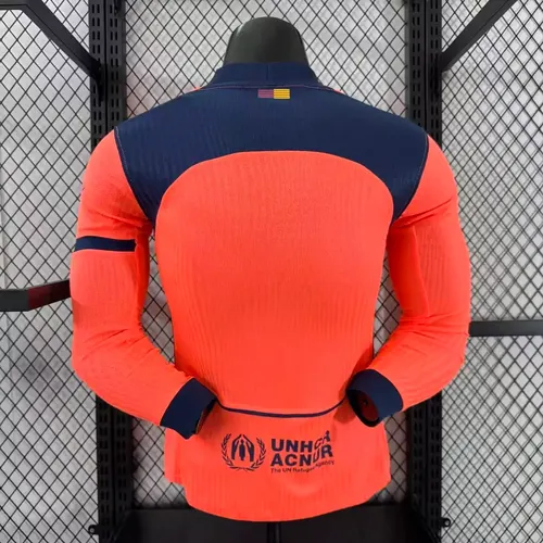 2025/2026 Manga Larga Versión Jugador Barcelona Tercera Camiseta Visitante Fútbol  — view 2