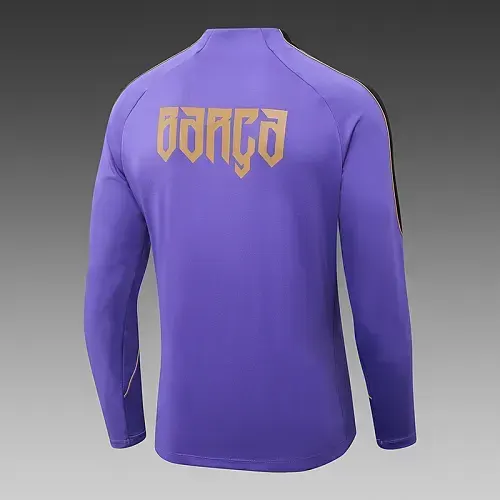 2026/2027 Barcelona Halbpullover-Trainingsshirt Lila Fußball   Set — view 5