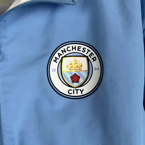 Camiseta de Fútbol Cortavientos Reversible Azul Manchester City 2023/2024  — view 6