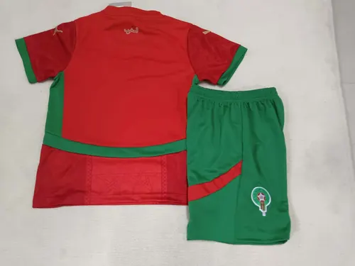 2024/2025 Marokko Nationalmannschaft Heim Fußballtrikot AAA Fan-Qualität Kindergröße — view 2