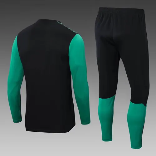 2022/2023 Real Betis Half-Pull Training Suit Black Football Shirt  Set — view 2
