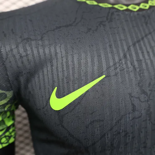 Camisa de Futebol Preta Edição Especial Versão Jogador Brasil 2025 AAA qualidade fã — view 4