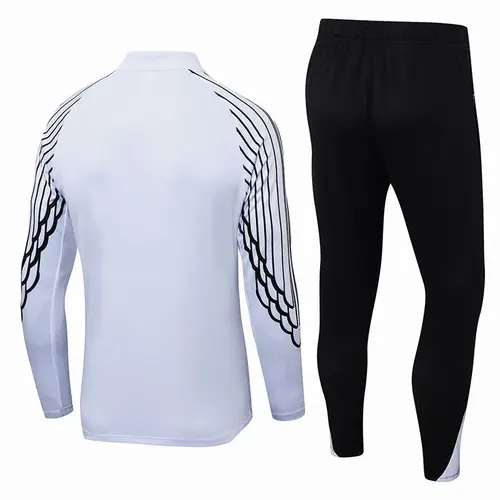2025/2026 Psg Paris Saint-Germain Half-Pull Training Suit Blanc Set — view 2