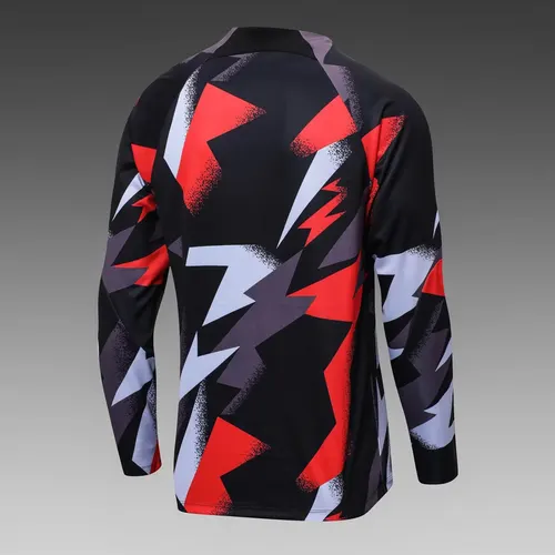 Ensemble Tenue d'Entraînement Mi-Zip PSG Paris Saint-Germain Camouflage Rouge Gris 2022/2023 — view 4