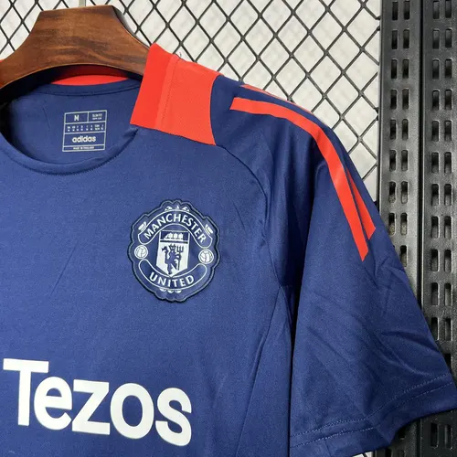 2024/2025 Manchester United Dunkelblau Vorbereitungsspiel Trikot  — view 6