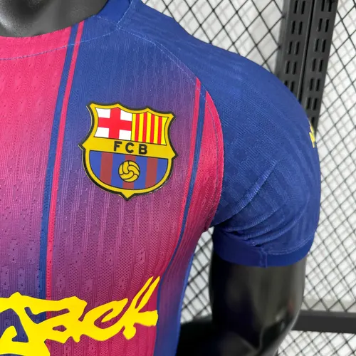 Camisa de Futebol Home Collab Barcelona x Travis Scott Versão Jogador 2025/2026  — view 5
