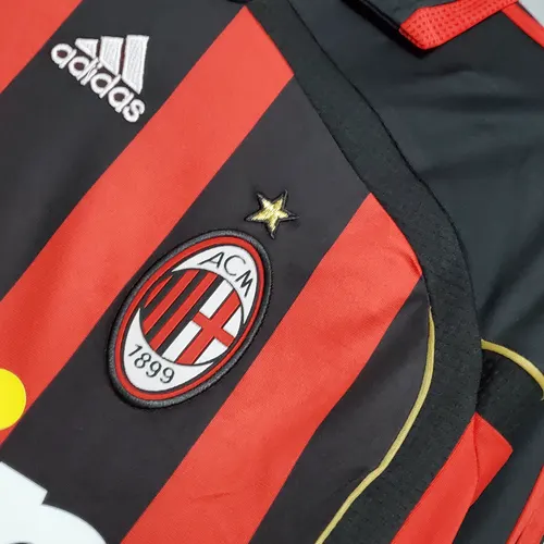 Camiseta Fútbol Retro AC Milan Local Manga Larga 2006/2007  — view 4