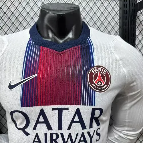 Camisa de Futebol Paris Saint-Germain 2026/2027 Fora Manga Longa Versão Jogador   — view 5