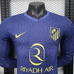 2025/2026 Long Sleeve Player Version Atletico Madrid Away Football Jersey  — view 3
