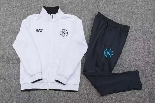 2024 Napoli Long Zipped Jacket white Football Shirt  Set — view 3