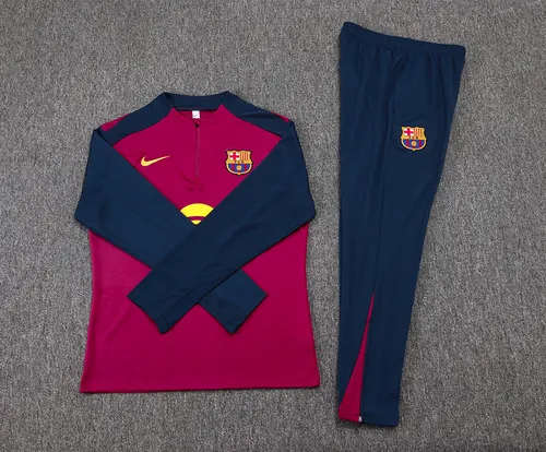 2025/2026 Barcelona Demi-Traction Tenue d'Entraînement Rouge Rose Maillot  Ensemble — view 7