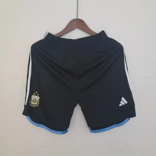Short Noir Maillot Domicile Équipe Nationale Argentine Coupe du Monde 2022 — view 1