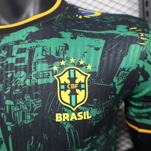 2024 Player Version Brazil Special Edition Green Football Shirt  — view 5