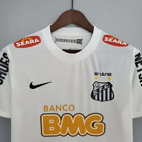 2012 Retro Santos Home Soccer Jersey  — view 3