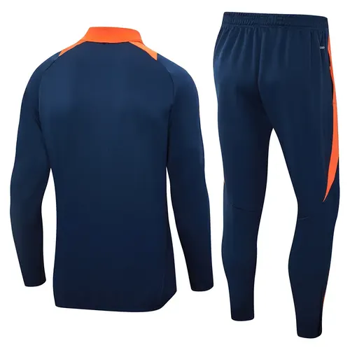 2024/2025 Manchester United Half-Pull Training Suit Royal Blue Football Shirt  Set — view 2