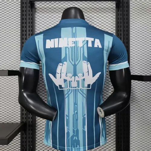 Camisa de Futebol Olympique de Marseille Edição Especial Azul Superior Versão Jogador 2025/2026  — view 2