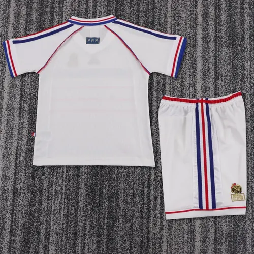 Camiseta de Fútbol Visitante Retro Francia 1998   Talla Infantil — view 2