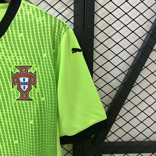 2025 Portugal Torwart Grün Fußballtrikot AAA Fan-Qualität — view 7