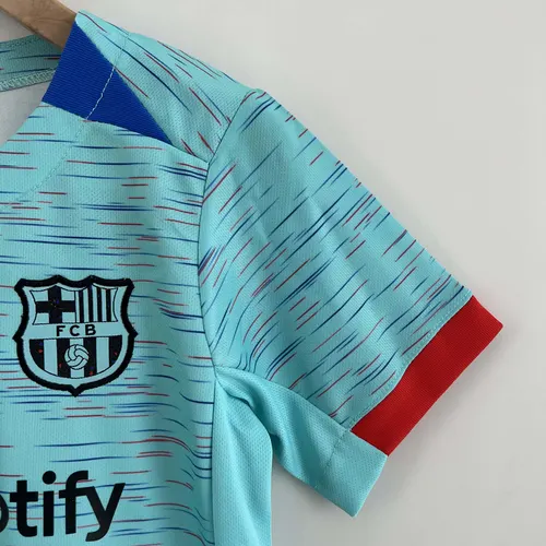 2023/2024 Barcelona Auswärtsdritt Fußballtrikot AAA fan-gradät Kindergröße — view 6