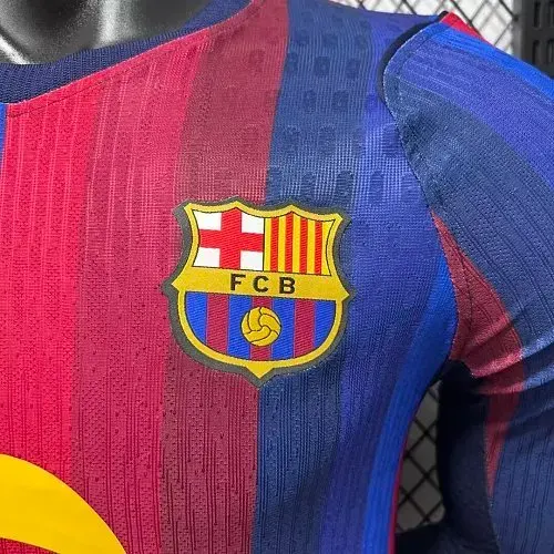 2026/2027 Long Sleeve Player Version Barcelona Home Football Jersey   — view 6