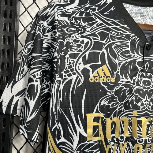 2024/2025 Real Madrid Black Dragon pattern Special Edition Jersey — view 5