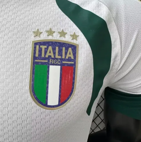 2026/2027 Spielerversion Italien Trainingsanzug Weiß Fußballtrikot  — view 7