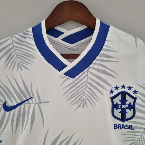 2022 Brasil Clásica Blanca Camiseta de Fútbol — view 3