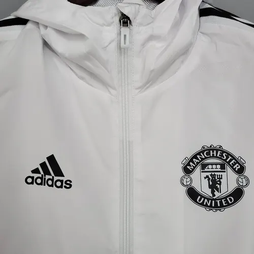 2021/2022 Manchester United Jaqueta Corta-Vento Branca — view 3