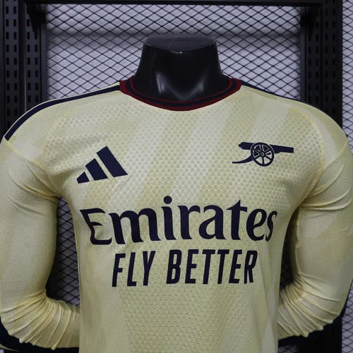 2026/2027 Manga Longa Versão Jogador Arsenal Terceiro Visitante Camisa de Futebol   — view 3