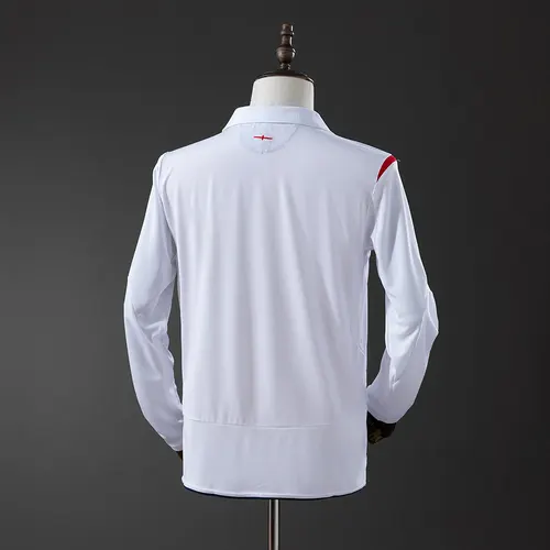 Camisa Retro Inglaterra Casa Manga Longa 2006 AAA qualidade fã — view 2