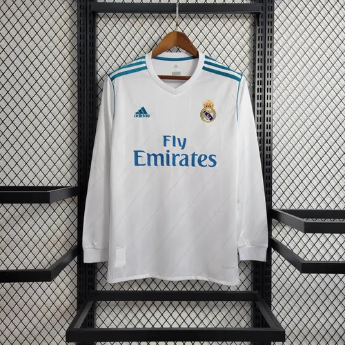 2017/2018 Retro Langarm Real Madrid Heim — view 1