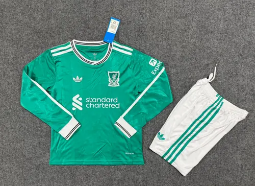 2025/2026 Long Sleeve Liverpool Third Away Football Jersey  Kids Size — view 1