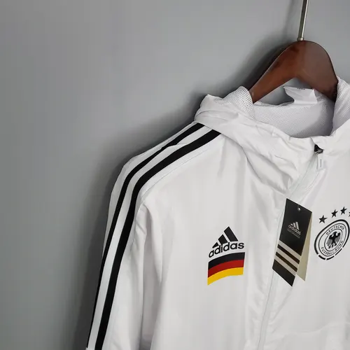 Camiseta de Fútbol Alemania Blanca Chubasquero 2021 — view 6