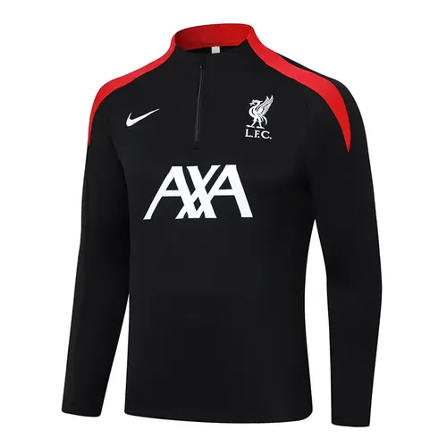 2024-2025 Liverpool Half-Pull Training Suit Black Jersey  Set — view 3