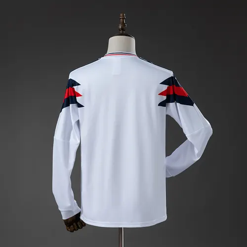 1990 Retro England Home Long Sleeve Jersey — view 2
