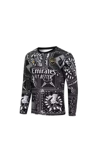 2023 Arsenal Trainingskleidung Schwarz Fußballtrikot AAA fan-gradät Anzug — view 3