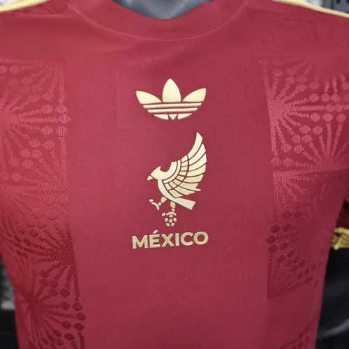 2025/2026 Spielerversion Mexiko National Sonderedition Rot Fußballtrikot  — view 4