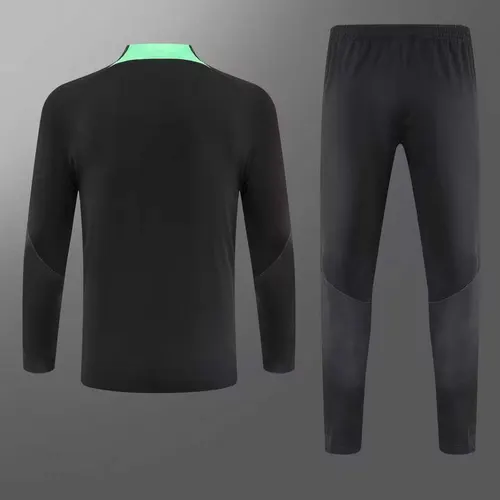 2023/2024 Liverpool Halb-Reißverschluss Trainingsanzug Schwarz  Set — view 2