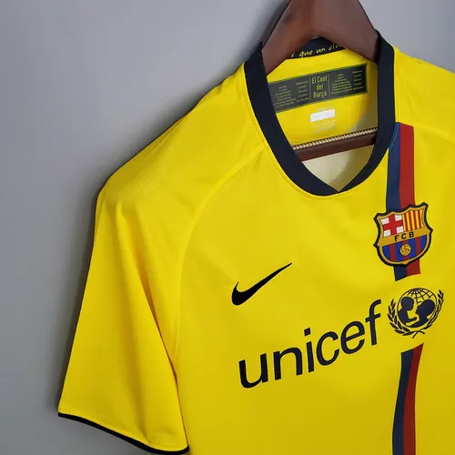 قميص برشلونة الخارجي الرجعي 2008/2009 جودة تايلاندية — view 7