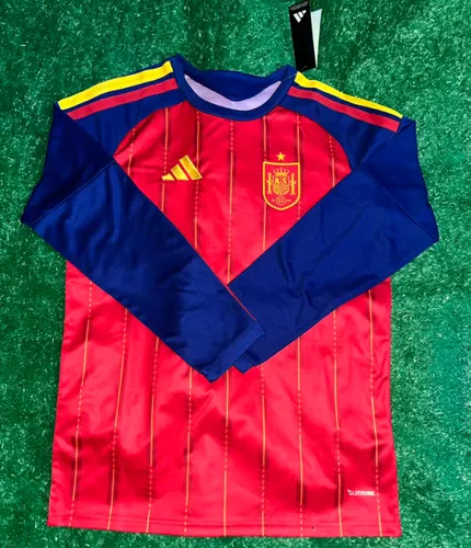 2026 Long Sleeve Spain Home Football Shirt   — view 1