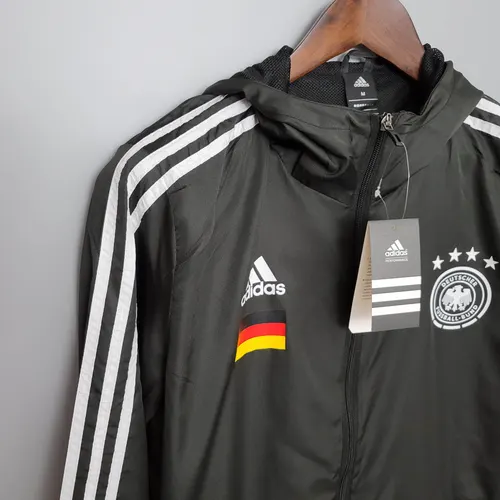 Camiseta de Fútbol Alemania Negra Chubasquero 2021 — view 6