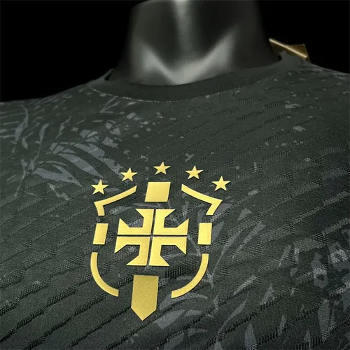 2023/2024 Player Version Brazil Special Edition Black Football Shirt  — view 4