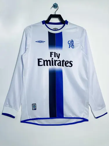 Maillot de football extérieur rétro manches longues Chelsea 2003-2005 lande — view 1
