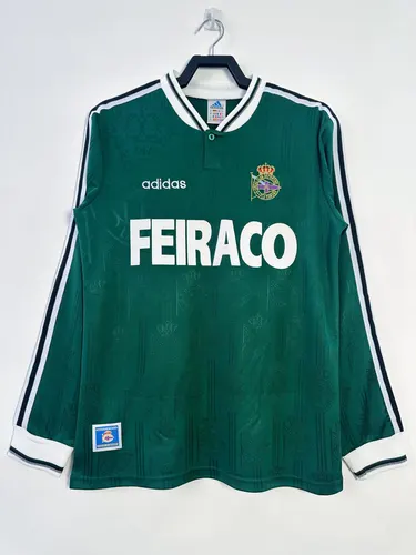 1999-2000 Retro Langarm Deportivo Auswärts Fußballtrikot  — view 1