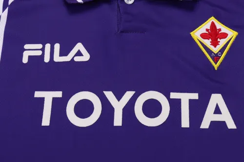 1999-2000 Retro Fiorentina Heim Fußballtrikot AAA fan-gradät Kindergröße — view 5