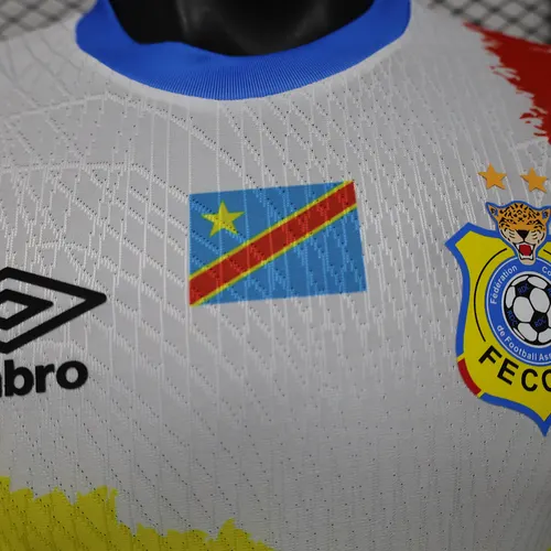 2026 Spielerversion Kongo Auswärts Weiß Fußballtrikot AAA Fan-Qualität — view 5