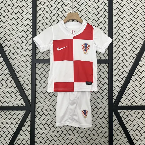 2024 Kroatien Nationalmannschaft Heim-Fußballtrikot AAA Fan-Qualität Kindergröße