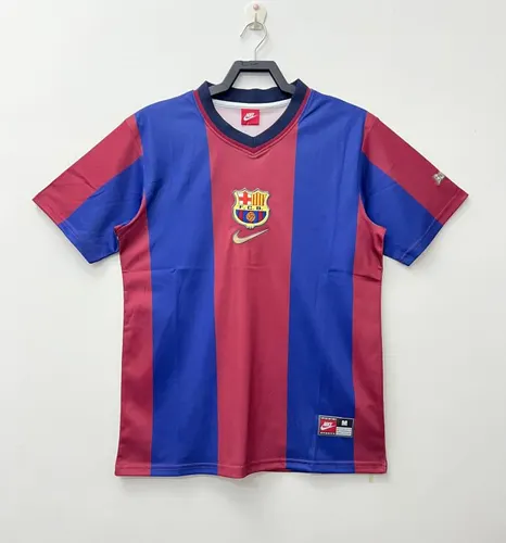 1998/1999 Camisa de Futebol Casa Retrô Barcelona  — view 1