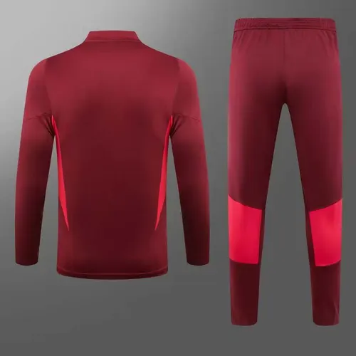 Chándal de Entrenamiento Media Cremallera Manchester United 2023/2024 Rojo Púrpura Camiseta de Fútbol  Set — view 2