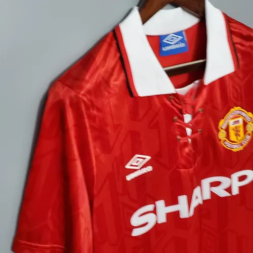 Camisa de Futebol Retro Manchester United Casa 1992/1994  — view 7